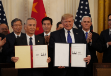 Thỏa thuận thương mại Mỹ – Trung có thể sụp đổ vì dịch Covid-19